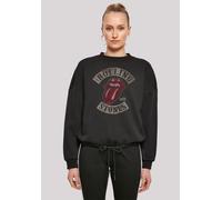 Sweatshirt F4NT4STIC "The Rolling Stones Tour '78 Vector", Damen, Gr. XL, schwarz, Obermaterial: 65% Baumwolle, 35% Polyester, oversize, Rundhals, ohne Bündchen, Sweatshirts Sweatshirt, Premium Qualit