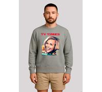 Sweatshirt F4NT4STIC "TV Times Honor Blackman 1964 Cover", Herren, Gr. XXL, grau (grau melange), Obermaterial: 80% Baumwolle, 20% Polyester, regular fit, Rundhals, ohne Bündchen, Sweatshirts Sweatshir