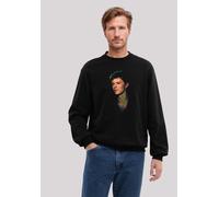 Sweatshirt F4NT4STIC "TV Times Pop Star David Bowie 1977", Herren, Gr. XS, schwarz, Obermaterial: 80% Baumwolle, 20% Polyester, regular fit, Rundhals, ohne Bündchen, Sweatshirts Sweatshirt, Premium Qu