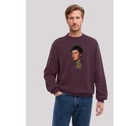 Sweatshirt F4NT4STIC "TV Times Pop Star David Bowie 1977", Herren, Gr. XXL, braun (maroon), Obermaterial: 80% Baumwolle, 20% Polyester, regular fit, Rundhals, ohne Bündchen, Sweatshirts Sweatshirt, Pr