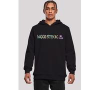 Sweatshirt F4NT4STIC "Woodstock Aztec Logo", Herren, Gr. S, schwarz, Obermaterial: 65% Baumwolle, 35% Polyester, slim fit, ohne Bündchen, Sweatshirts Sweatshirt, Print (75711428-S) schwarz