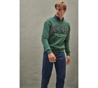 Sweatshirt flaschengrün im Loose Fit Established 2012 Polo Club XL