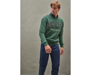 Sweatshirt flaschengrün im Loose Fit Established 2012 Polo Club XL