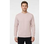 Sweatshirt FRUIT OF THE LOOM, Herren, Gr. L (52/54), rosa (puder rose), angeraute Sweatware, Obermaterial: 80% Baumwolle, 20% Polyester, unifarben, schmal hüftlang, Rundhals, Rippbündchen, Sweatshirts