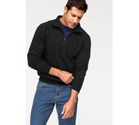 Sweatshirt FRUIT OF THE LOOM, Herren, Gr. XL (56/58), schwarz, angeraute Sweatware, Obermaterial: 80% Baumwolle, 20% Polyester, unifarben, Basic, schmal, ohne Ausschnitt, Raglanärmel Rippbündchen, Swe