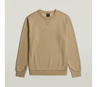 Sweatshirt G-STAR "Premium Core", Herren, Gr. L, desert sand, Sweatware, Obermaterial: 55% Baumwolle, 45% Polyester, unifarben, regular fit hüftbedeckend, Rundhals, Rippbündchen, Sweatshirts Sweatshir