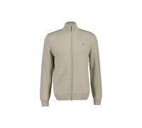 Sweatshirt GANT "Strickjacke CASUAL COTTON ZIP CARDIGAN", Herren, Gr. L, beige (beige melange), Obermaterial: 100% Baumwolle CO., Sweatshirts Sweatshirt (61114319-L) beige melange