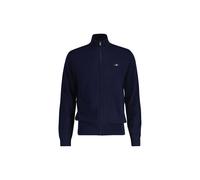 Sweatshirt GANT "Strickjacke EXTRAFINE LAMBSWOOL ZIP CARDIGAN", Herren, Gr. XXL, blau, Obermaterial: 90% Wolle NZW. 10% Polyamid PA., Sweatshirts Sweatshirt (39118733-XXL) blau