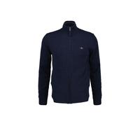 Sweatshirt GANT "Strickjacke SUPERFINE LAMBSWOOL ZIP CARDIGAN 1er Pack", Herren, Gr. XXXL, blau (dunkelblau), Sweatshirts Sweatshirt (40754227-XXXL) dunkelblau
