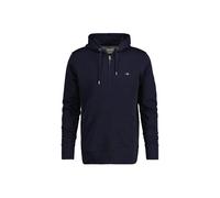Sweatshirt GANT "Sweatjacke REGULAR SHIELD FULL ZIP HOODIE", Herren, Gr. 4XL, blau, Obermaterial: 87% Baumwolle CO. 13% Polyester PES., Sweatshirts Sweatshirt (19406805-4XL) blau