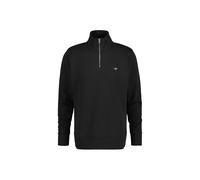 Sweatshirt GANT "Sweatshirt Regular Shield Half Zip Sweat", Herren, Gr. XL, schwarz, Obermaterial: 87% Baumwolle CO. 13% Polyester PES., Sweatshirts Sweatshirt (57657507-XL) schwarz