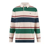 GANT Sweatshirt mit Polokragen und Label-Stitching in Offwhite, Größe XL