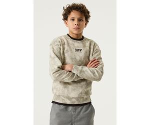 Sweatshirt GARCIA, Jungen, Gr. 176, beige (sisal), Sweatware, Obermaterial: 75% Baumwolle, 25% Polyester, bedruckt, regular fit normal, Rundhals, Rippbündchen, Sweatshirts Sweatshirt, mit Print (91504