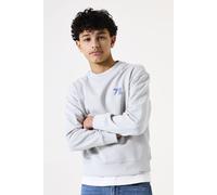 Sweatshirt GARCIA, Jungen, Gr. 176, weiß (chalk), Sweatware, Obermaterial: 100% Baumwolle, bedruckt, bestickt, regular fit normal, Rundhals, Rippbündchen, Sweatshirts Sweatshirt, mit Print (47452365-1