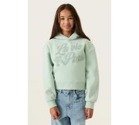 Sweatshirt GARCIA, Mädchen, Gr. 140/146, grün (frosty mint), Sweatware, Obermaterial: 80% Baumwolle, 20% Polyester, unifarben, kurz, ohne Ausschnitt, Bündchen, Sweatshirts Sweatshirt, für Mädchen, in 