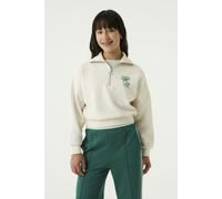 Sweatshirt GARCIA, Mädchen, Gr. 152/158, beige (cream melee), Sweatware, Obermaterial: 70% Baumwolle, 30% Polyester, bedruckt, regular fit normal, ohne Ausschnitt, Rippbündchen, Sweatshirts Sweatshirt