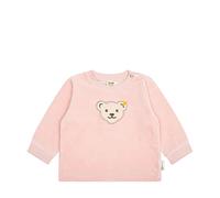 Steiff Sweatshirt GOTS silver pink - Junge,Mädchen - Gr. 56