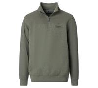 Sweatshirt CASAMODA "CASAMODA Sweatshirt uni", Herren, Gr. XL, grün, 62% Baumwolle, 35% Polyester, 3% Elasthan, Sweatshirts (50760936-XL) grün