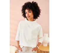Sweatshirt HEINE, Damen, Gr. 36, beige (champagner), 50% Modal, 44% Polyester, 6% Elasthan, unifarben, Sweatshirts Sweatshirt (14849505-36) champagner
