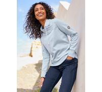Sweatshirt HEINE, Damen, Gr. 40, blau (hellblau), 50% Baumwolle, 50% Polyester, unifarben, Rundhals, Sweatshirts Sweatshirt (85704206-40) hellblau