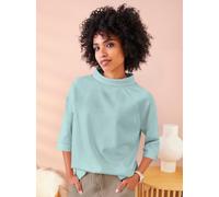 Sweatshirt HEINE, Damen, Gr. 42, grün (mint), 50% Modal, 44% Polyester, 6% Elasthan, unifarben, Sweatshirts Sweatshirt (28029935-42) mint