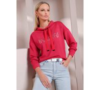Sweatshirt HEINE, Damen, Gr. 42, rot (pink), 50% Modal, 44% Polyester, 6% Elasthan, unifarben, Sweatshirts Sweatshirt (71945421-42) pink