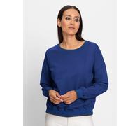 Sweatshirt HEINE, Damen, Gr. 44, blau (royalblau), 100% Baumwolle, unifarben, Rundhals, Sweatshirts Sweatshirt (55181040-44) royalblau