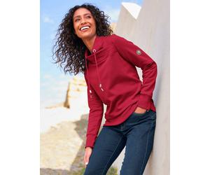 Sweatshirt HEINE, Damen, Gr. 44, rot, 50% Baumwolle, 50% Polyester, unifarben, Rundhals, Sweatshirts Sweatshirt (87884052-44) rot