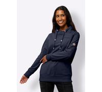 Sweatshirt HEINE, Damen, Gr. 46, blau (marine), 50% Baumwolle, 50% Polyester, unifarben, Rundhals, Sweatshirts Sweatshirt (53773538-46) marine