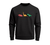 Sweatshirt Herren Dinosaurier Aufdruck Polygon Tiere Geometric Print Fashion Streetstyle Rundhals-Pullover