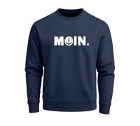 Sweatshirt Herren Moin Dialekt Norden Hamburg Anker Print Rundhals-Pullover Fashion Streetwear - Moin Anchor navy 5XL