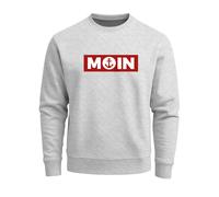 Sweatshirt Herren Moin norddeutsch Morgen Anker Rundhals-Pullover - Moin Anker grau M