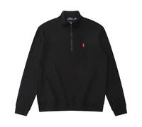 Sweatshirt Herren Sport Mode Casual Stehkragen Langärmeliges Sweatshirts Klassisch Trend All-Match Einfarbig Pullover C-Black M