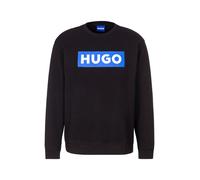 Sweatshirt HUGO BLUE "Classic Crew", Damen, Gr. M, schwarz, Sweatware, Obermaterial: 100% Baumwolle, bedruckt, normal, Rundhals, angesetztes Bündchen, Sweatshirts Sweatshirt, mit Frontprint, Relaxed F