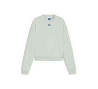 Sweatshirt HUGO BLUE "Delessa", Damen, Gr. XXL, grün (light, pastel grün 335), Sweatware, Obermaterial: 100% Baumwolle, unifarben, regular fit normal, Rundhals, Bündchen, Sweatshirts Sweatshirt, mit L