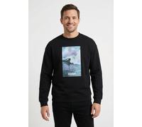 Sweatshirt HUGO BLUE "Nofintex", Herren, Gr. XXL, schwarz001, Sweatware, Obermaterial: 100% Baumwolle, unifarben, regular fit normal, Rundhals, Bündchen, Sweatshirts Sweatshirt, Rundhalsausschnitt, Re