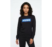 Sweatshirt HUGO "Classic Crew", Damen, Gr. L, schwarz, Sweatware, Obermaterial: 100% Baumwolle, bedruckt, normal, Rundhals, angesetztes Bündchen, Sweatshirts Sweatshirt, mit Frontprint, Relaxed Fit (1