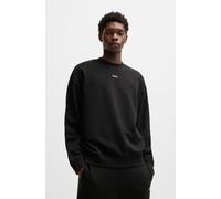HUGO Herren Sweatshirt - Dapocrew, Sweatshirt, Rundhals, French Terry, Logo, Cotton Schwarz M