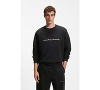Sweatshirt HUGO "Datrisweat", Herren, Gr. M, schwarz001, Sweatware, Obermaterial: 100% Baumwolle, unifarben, relaxed fit normal, Rundhals, Bündchen, Sweatshirts Sweatshirt, Rundhalsausschnitt, Relaxed