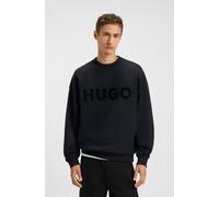 HUGO Sweatshirt mit Label-Print Modell 'Dinex' in Black, Größe L