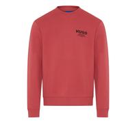 Sweatshirt HUGO "Nespon", Herren, Gr. M, rot (medium rot615), Sweatware, Obermaterial: 100% Baumwolle, unifarben, regular fit normal, Rundhals, Bündchen, Sweatshirts Sweatshirt, Rundhalsausschnitt, Re