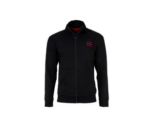 Sweatshirt HUGO "Sweatjacke Laze Zip Jacket", Herren, Gr. M, schwarz, Obermaterial: 95% Baumwolle CO. 5% Elasthan EL., Sweatshirts Sweatshirt (66383461-M) schwarz