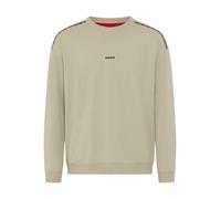Sweatshirt HUGO UNDERWEAR "NOAH", Herren, Gr. M (50), beige (beige overflow 923), Sweatware, Obermaterial: 61% Baumwolle, 34% Modal, 5% Elasthan, relaxed fit normal, Rundhals, Rippbündchen, Sweatshirt