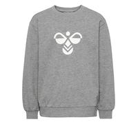 Sweatshirt HUMMEL "HMLJR REG TUKAS SWEATSHIRT", Jungen, Gr. 158/164, grau (grau melange), Obermaterial: 97% Baumwolle, 3% Elasthan, Rundhals, Sweatshirts Sweatshirt, sportlicher Stil, mit Logo-Druck u