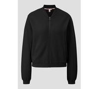 Sweatshirt im Blousonstyle mit Strukturmuster XS schwarz 2170488.9999.XS