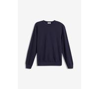 Sweatshirt BONPRIX "Sweatshirt", Herren, Gr. 60/62 (XXL), blau (dunkelblau), angeraute Sweatware, Obermaterial: 60% Baumwolle, 40% Polyester, regular fit hüftlang, Rundhals, Rippbündchen, Sweatshirts 
