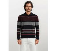 Sweatshirt in Zweitonringel allover - stay fresh-Qualität