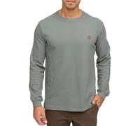 Sweatshirt INDICODE "INSalupe", Herren, Gr. M, grau (castor gray), Sweatware, Obermaterial: 100% Baumwolle, unifarben, regular fit hüftlang, Rundhals, Sweatshirts Sweatshirt (11853255-M) castor gray