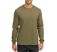 Sweatshirt INDICODE "INSalupe", Herren, Gr. XL, schwarz olive, Sweatware, Obermaterial: 100% Baumwolle, unifarben, regular fit hüftlang, Rundhals, Sweatshirts Sweatshirt (34140351-XL) schwarz olive