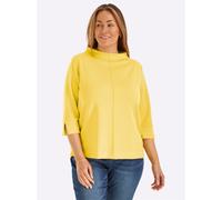 Sweatshirt INSPIRATIONEN, Damen, Gr. 42, gelb (zitrone), 50% Modal, 44% Polyester, 6% Elasthan, unifarben, Sweatshirts Sweatshirt (57791640-42) zitrone
